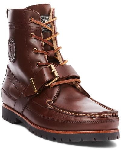 Men's ranger sale leather buckle boots