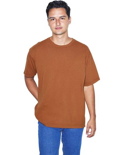 American Apparel Heavy Jersey Box Short Sleeve T-shirt - Brown