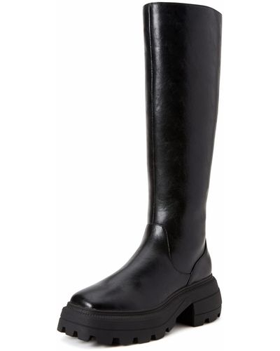 Katy Perry The Geli Solid Tall Boot Fashion - Black
