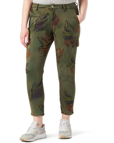 Desigual Pant_TROPI Pantalon décontracté - Vert