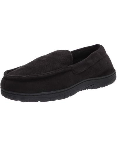 Kenneth Cole Reaction Venetian Slipper House Shoes With Memory Foam Indoor/outdoor Sole Slipper - Black