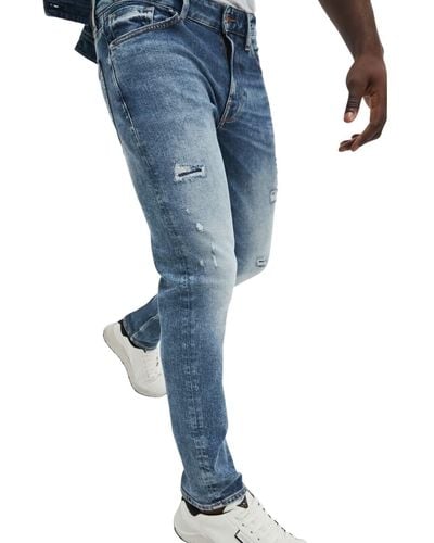 Guess Mens Eco Slim Tapered Jeans - Blue
