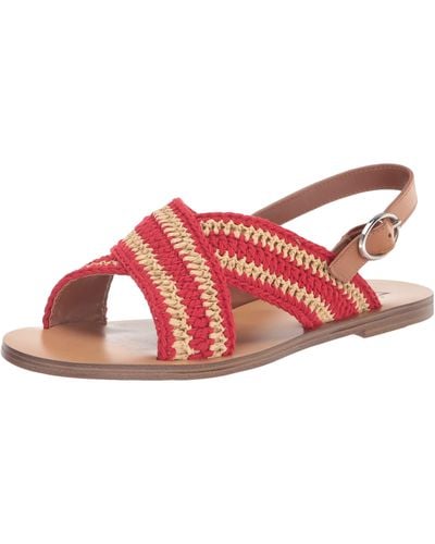 Marc Fisher Lonnie Flat Sandal - Red