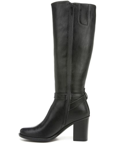 Naturalizer S Joslynn Wide Calf Knee High Boot Black 6 M