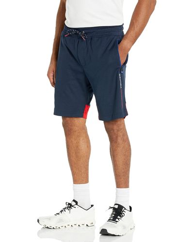 Nautica Mens Competition Sustainably Crafted 9" Performance Short Pants - Blue