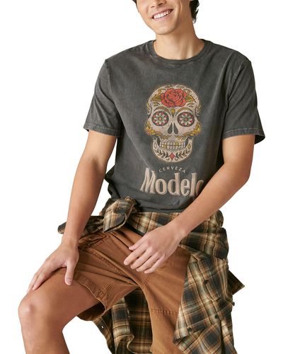 Lucky Brand Regular Modelo Skull Graphic T-shirt - Multicolor