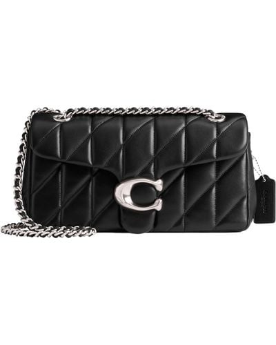 COACH Quilted Tabby Shoulder Bag 26 With Chain - Black