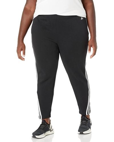 adidas Plus Size Future Icon 3-stripes Skinny Pants - Black