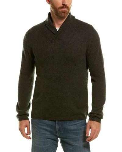 Vince Cashmere Shawl Collar Sweater - Black