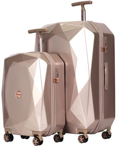 Kensie 3d Gemstone Tsa Lock Hardside Spinner Luggage - Pink