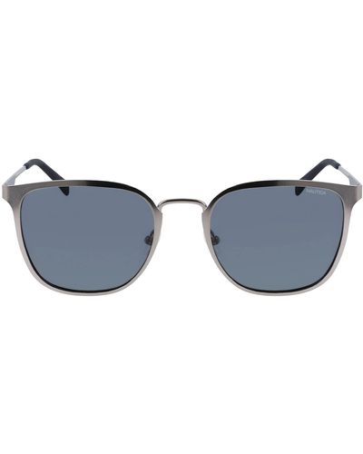 Nautica N4650sp Polarized Square Sunglasses - Black