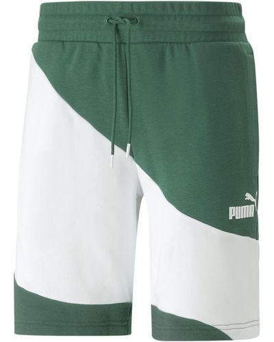 PUMA Power Cat 9" Shorts - Green