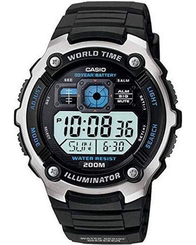 G-Shock Ae-2000w-1avcf Ae2000w-1av Silver-tone And Black Multi-functional Digital Sport Watch