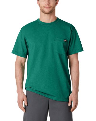 Dickies Short Sleeve Heavyweight Crew Neck Pocket T-Shirt - Grün