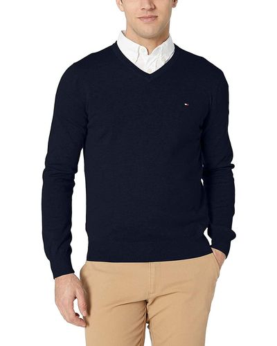 Tommy Hilfiger V-neck sweaters Men | Online Sale up to 41% off | Lyst