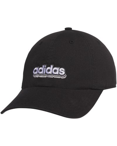 adidas Saturday Relaxed Fit Adjustable Hat - Black