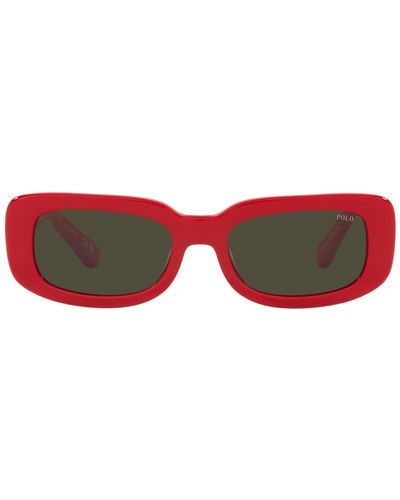 Polo Ralph Lauren Ph4191u Universal Fit Square Sunglasses - Black