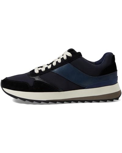 Vince S Edric Lace Up Runner Sneakers Black And Blue 11.5 M