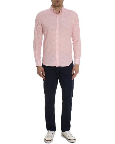 Robert Graham Reid Long-sleeve Button-down Shirt - Pink