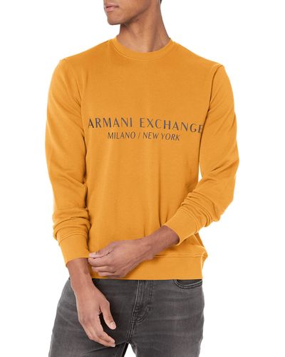 Emporio Armani A | X Armani Exchange Pullover City Sweatshirt - Orange
