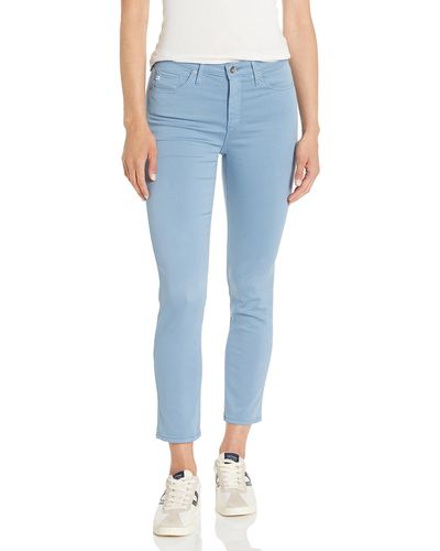 AG Jeans Prima Mid Rise Cigarette Crop Pant - Blue