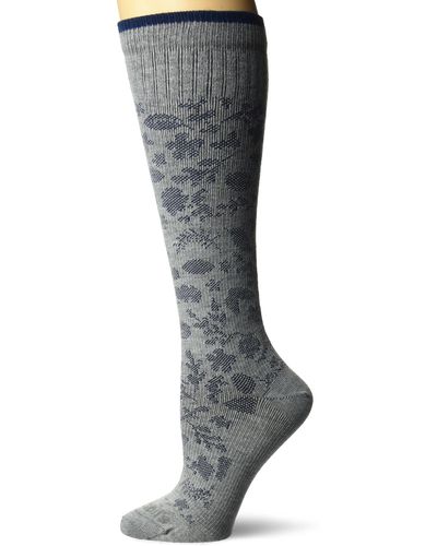 Dr. Scholls Travel Knee High Socks With Graduated Compression - Gray
