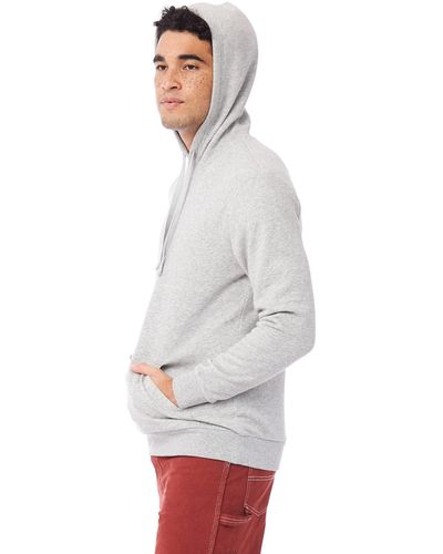 Alternative Apparel Eco-cozy Fleece Pullover Hoodie - White