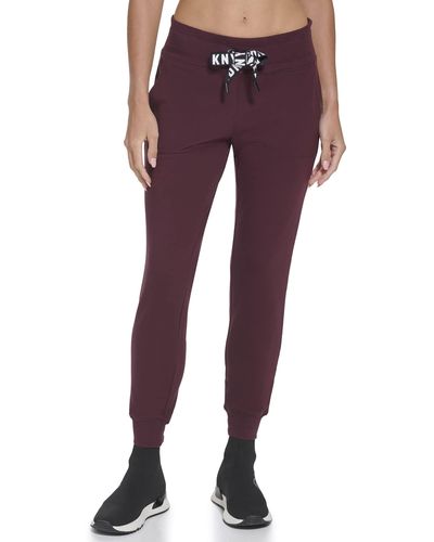 DKNY womens Performance Slit Platinum Velour Track Pant : :  Clothing, Shoes & Accessories