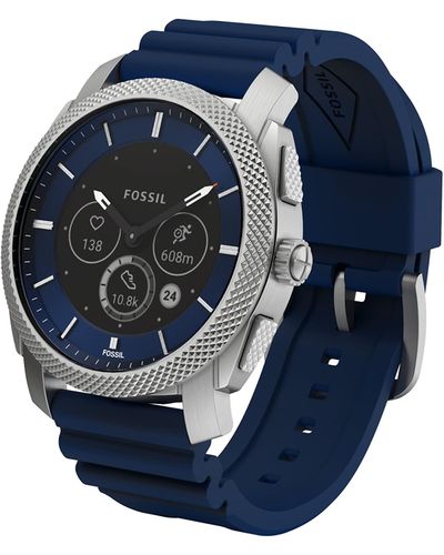 Fossil Machine Gen 6 Hybrid Smartwatch Analog blaues Zifferblatt uhr FTW7085