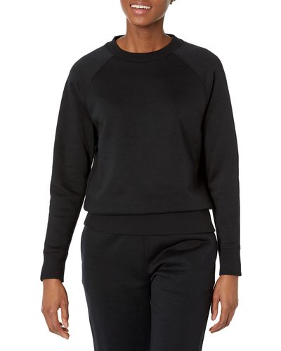 Amazon Essentials Relaxed-fit Crew Neck Long Sleeve Sweatshirt - Black