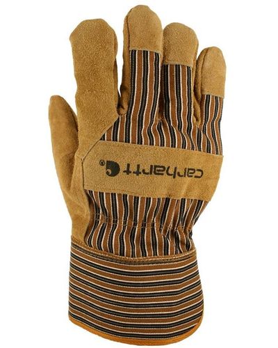 Carhartt Insulated Suede Work Glove With Safety Cuff - Metallic