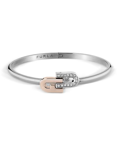 Furla Arch Double Bracelet - White