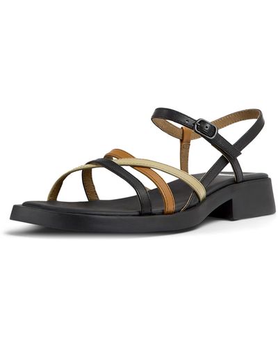 Camper Tws Flat Sandal - Zwart