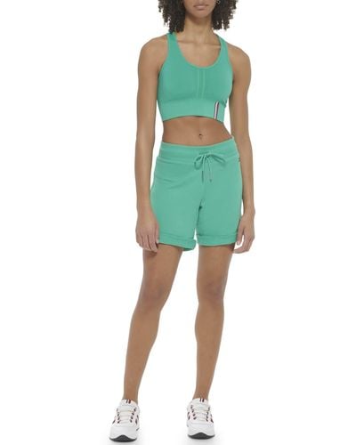 Tommy Hilfiger Drawcord Waist Cuffed Comfortable French Terry Short - Green