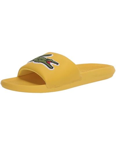 Lacoste Croco Slide 120 2 Cma Sandal - Yellow
