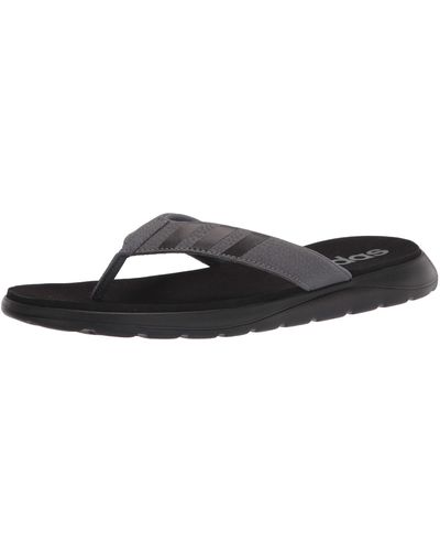 adidas ,mens,comfort Flip Flop,black/grey/grey,12