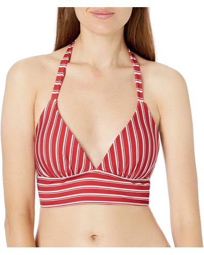 Ella Moss Crafty Halter Bikini Bra - Red