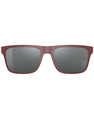 Emporio Armani Ea4115c Clip-on Sunglasses For Rectangular Prescription Eyewear Frames - Black