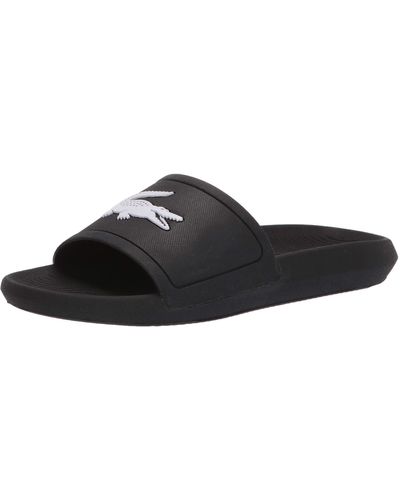 Lacoste S Croco Slide Slide Sandal - Black