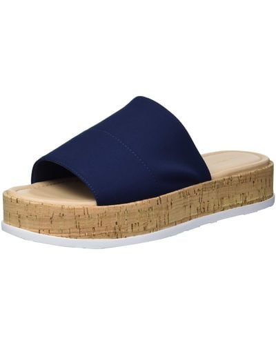 Via Spiga V-garcella Slides Sport Sandal - Blue