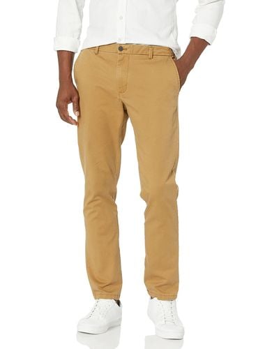 Izod Saltwater Stretch Flat Front Fit Chino Pant - Natural