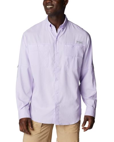 Columbia Tamiami Ii Long Sleeve Shirt - Purple