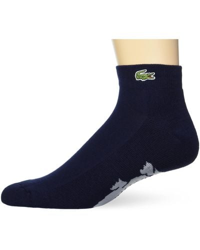Lacoste Performance Graphic Ankle Socks - Blue