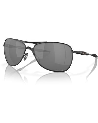 Oakley Oo4060 Crosshair Metal Aviator Sunglasses - Black