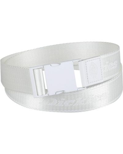 Dickies Speedclip Buckle Tonal Web Belt - White