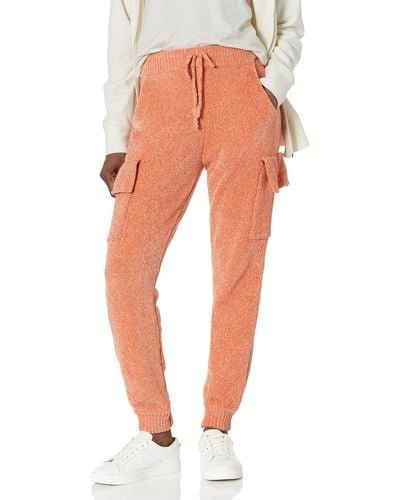 Kendall + Kylie Kendall + Kylie Chenille Cargo Jogger - Orange
