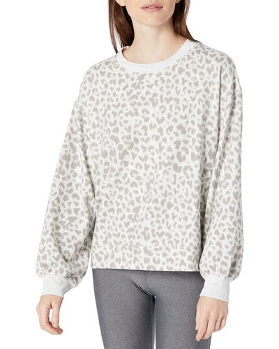 Danskin Cozy Leopard Sweatshirt - Multicolor