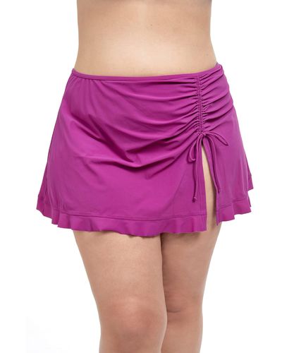 Gottex Tutti Frutti Full Figure Skirted Bottom - Pink