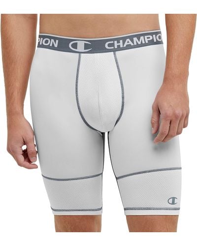 Champion Compression Shorts With Total Support Pouch - Blue