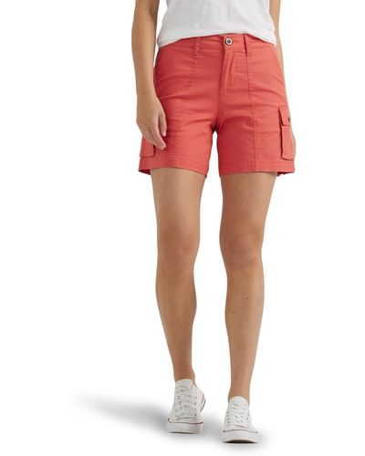 Lee Jeans S Ultra Lux Comfort With Flex-to-go Cargo Shorts - Red